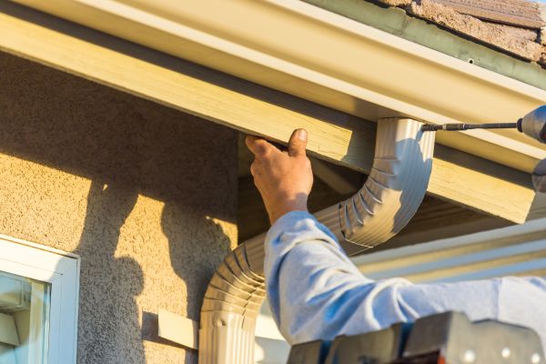 Cost of Aluminum Rain Gutter Service in Richland